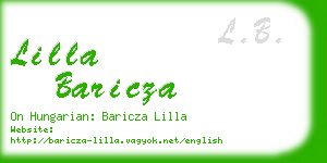 lilla baricza business card